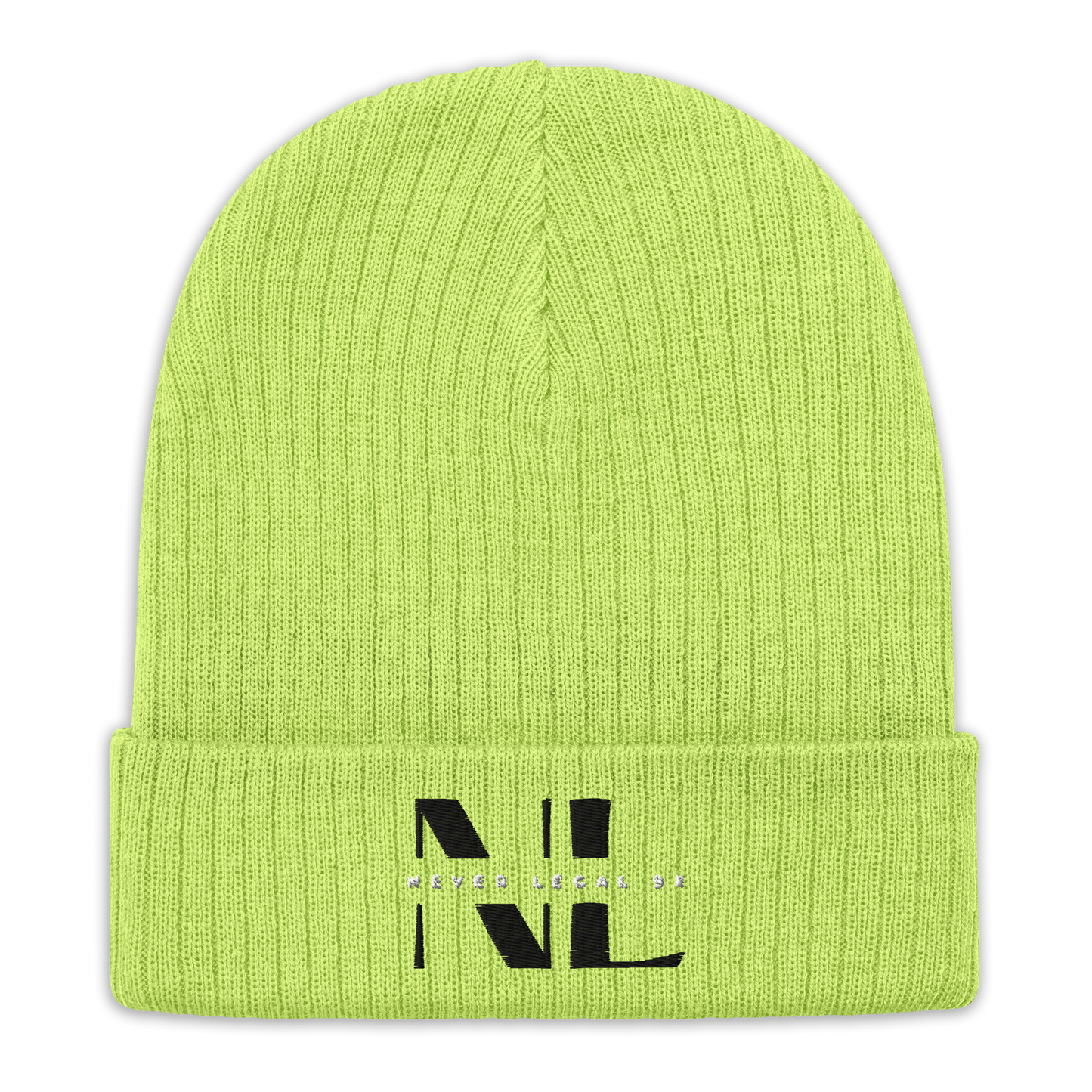 NEVER LEGAL 9X-Ribbed knit beanie