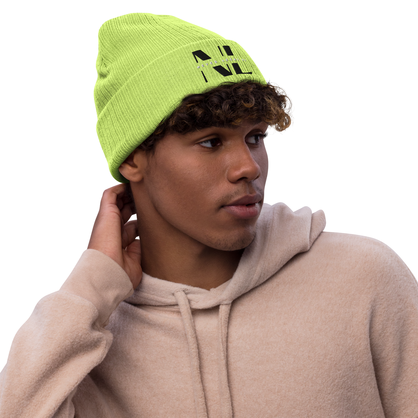 NEVER LEGAL 9X-Ribbed knit beanie