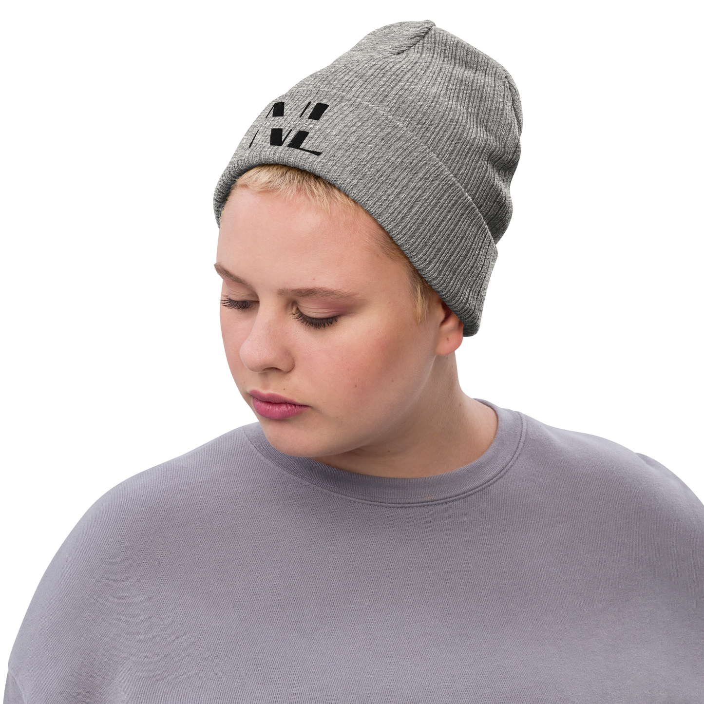 NEVER LEGAL 9X-Ribbed knit beanie