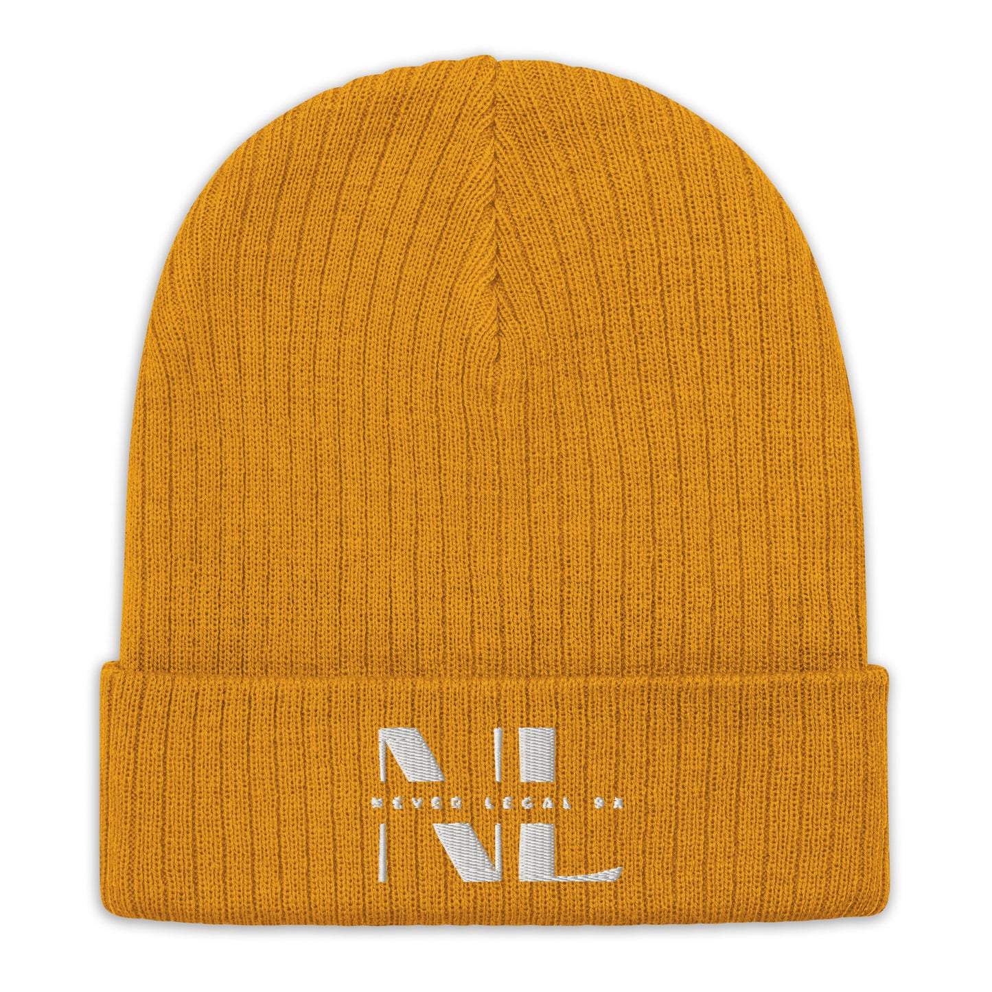 NEVER LEGAL 9X-Ribbed knit beanie