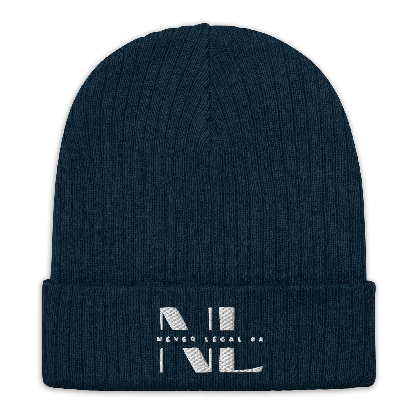 NEVER LEGAL 9X-Ribbed knit beanie