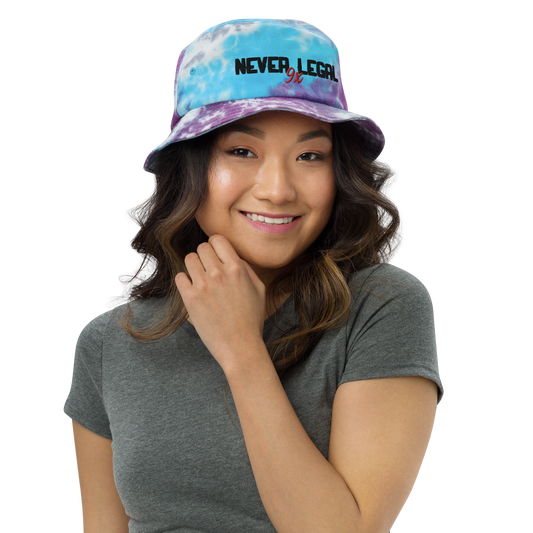 NEVER LEGAL 9X Tie-dye bucket hat