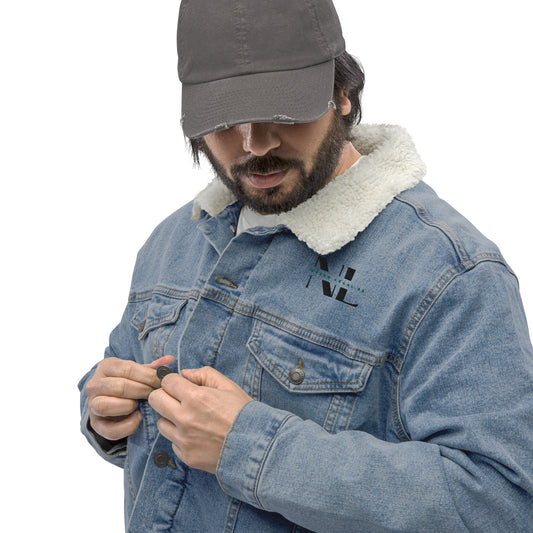 NEVER LEGAL 9X-Unisex denim sherpa jacket