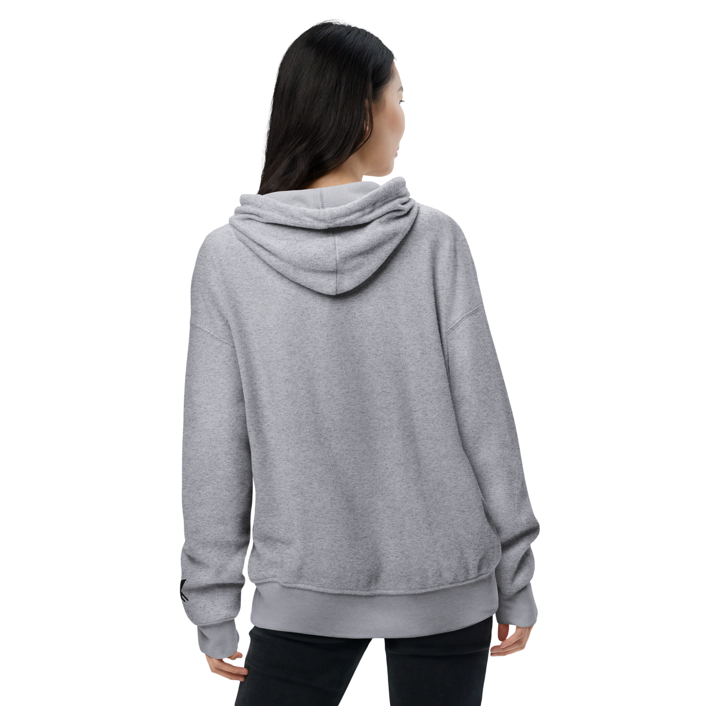 XO Platinum Unisex sueded fleece hoodie