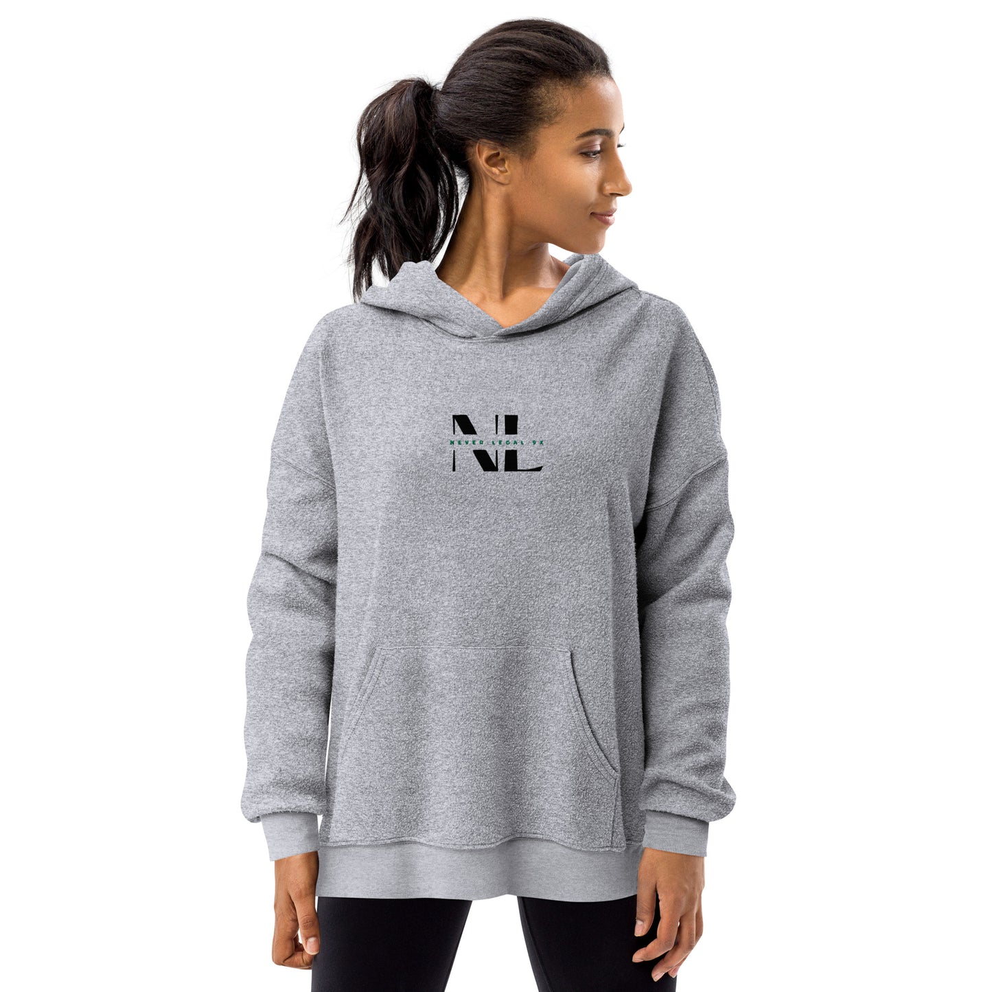 NEVER LEGAL 9X-Unisex sueded fleece hoodie