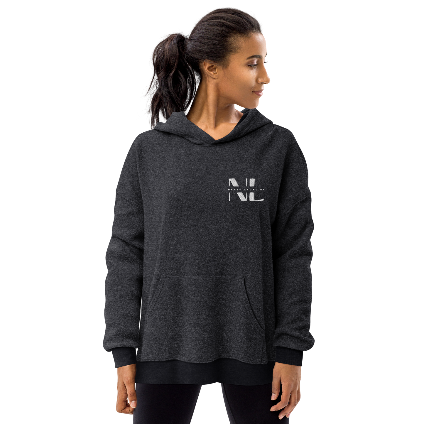 NEVER LEGAL 9X-Unisex sueded fleece hoodie