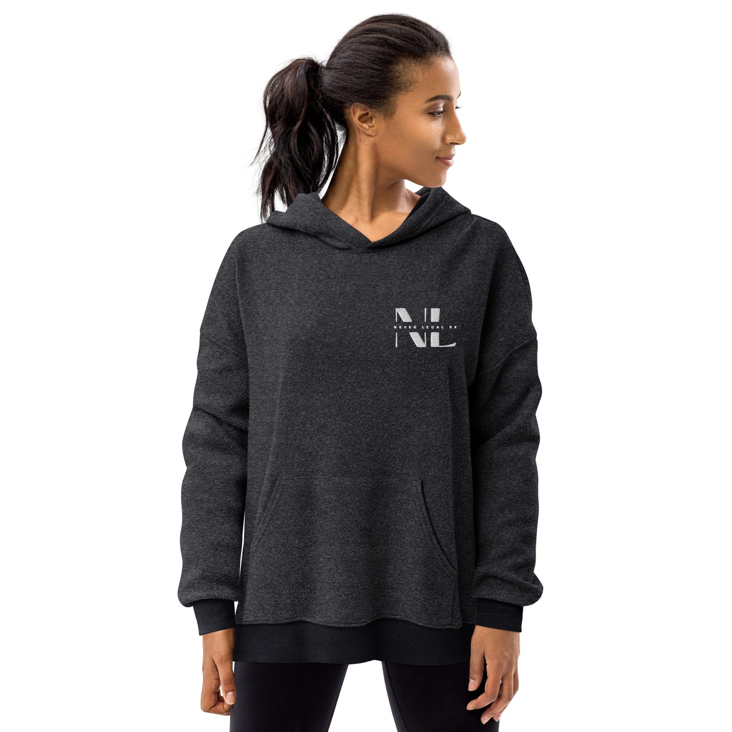 NEVER LEGAL 9X-Unisex sueded fleece hoodie