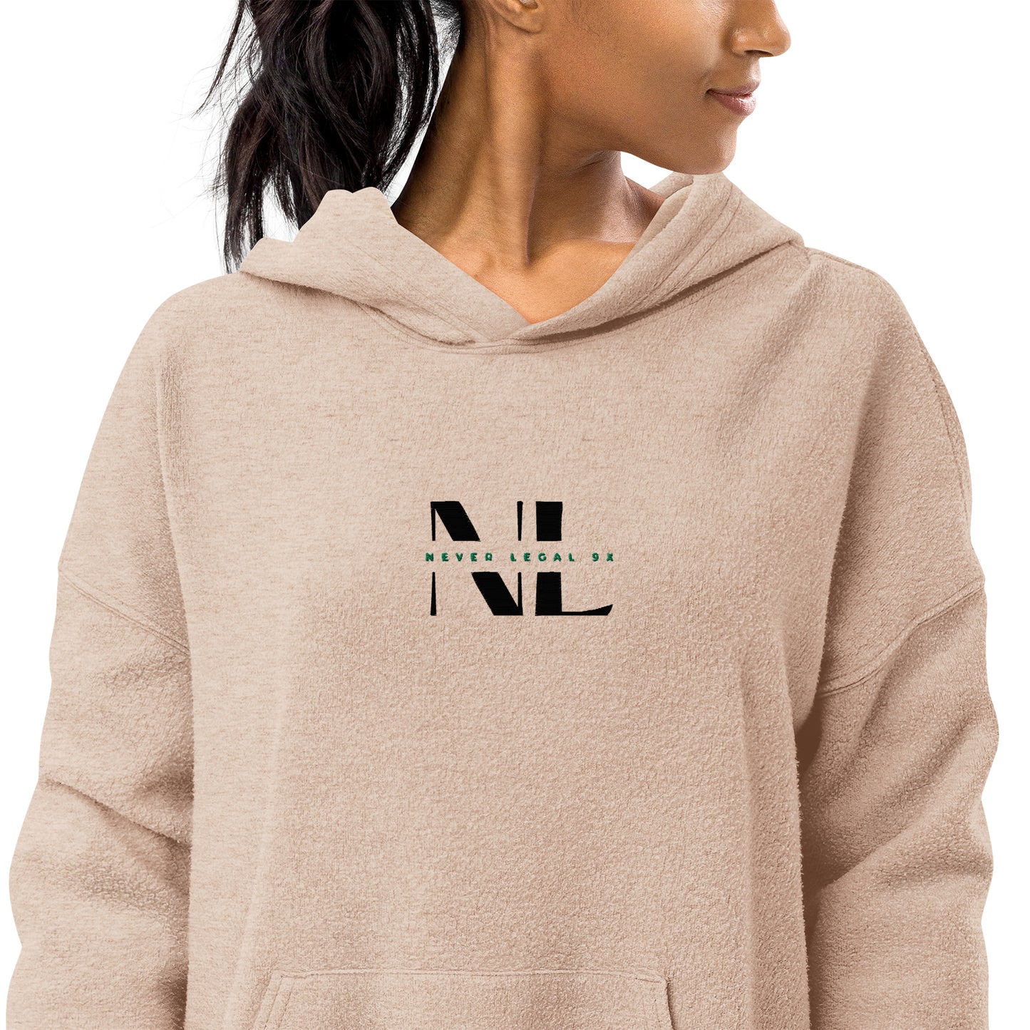 NEVER LEGAL 9X-Unisex sueded fleece hoodie