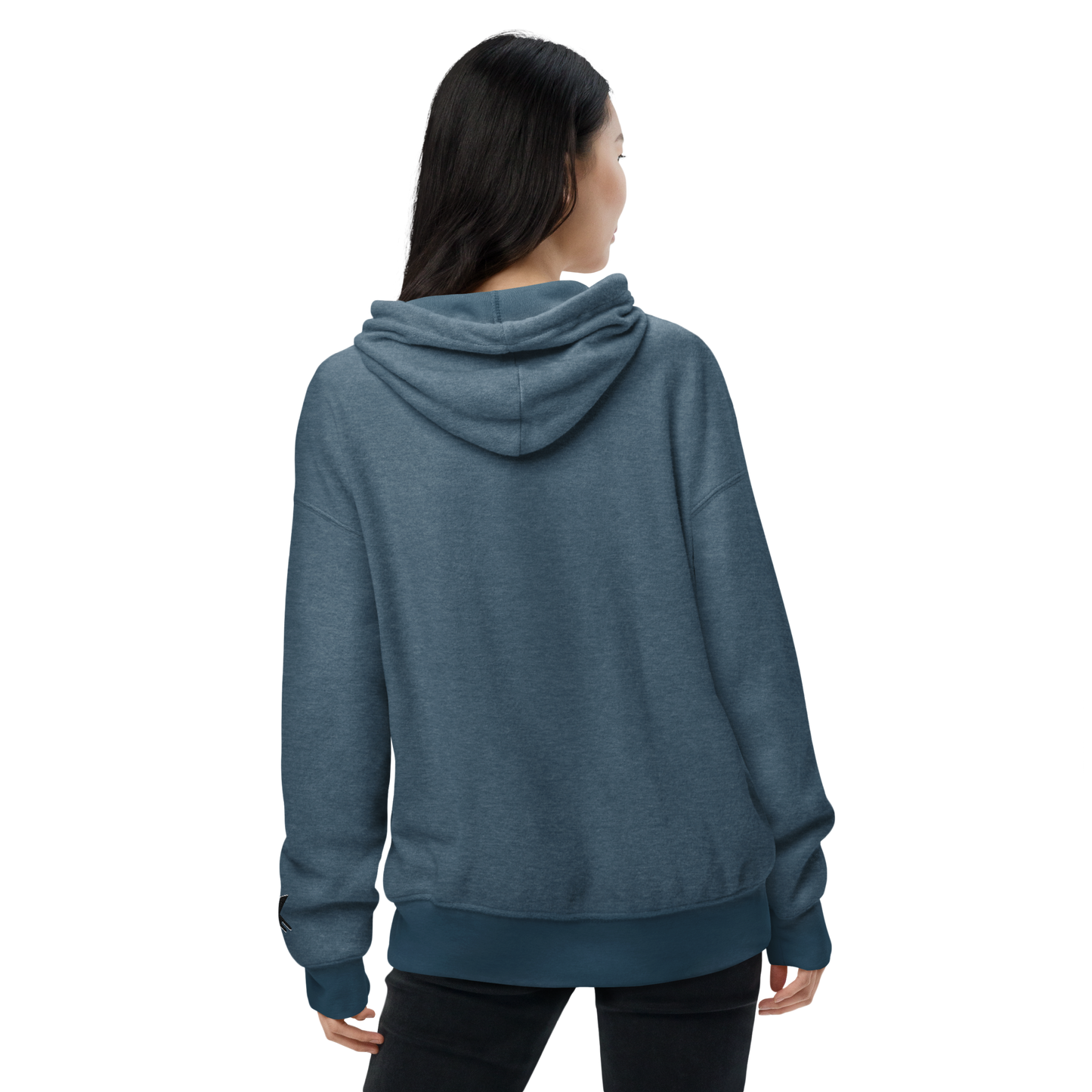 XO Platinum Unisex sueded fleece hoodie