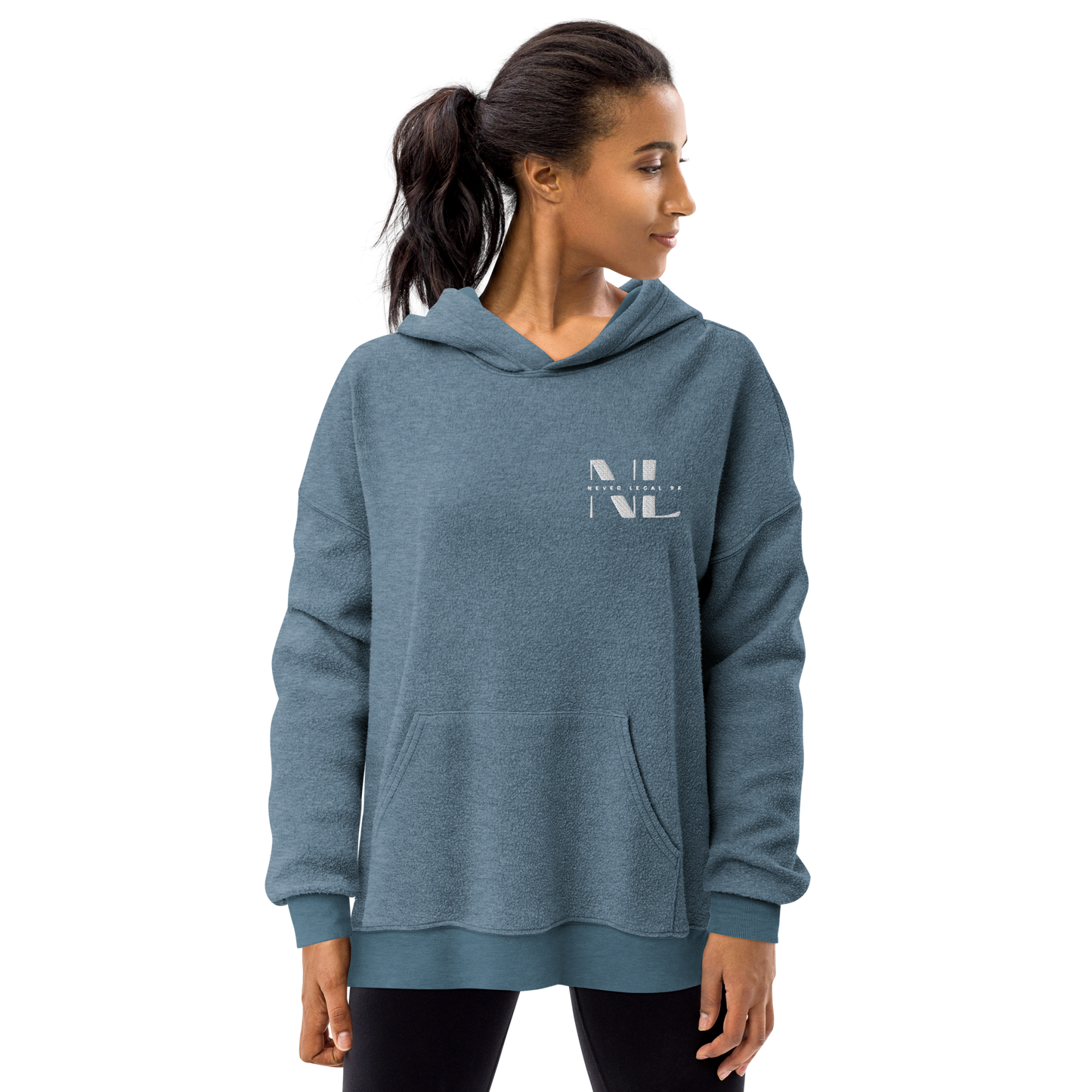 NEVER LEGAL 9X-Unisex sueded fleece hoodie