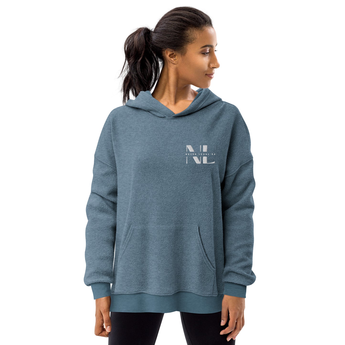 NEVER LEGAL 9X-Unisex sueded fleece hoodie