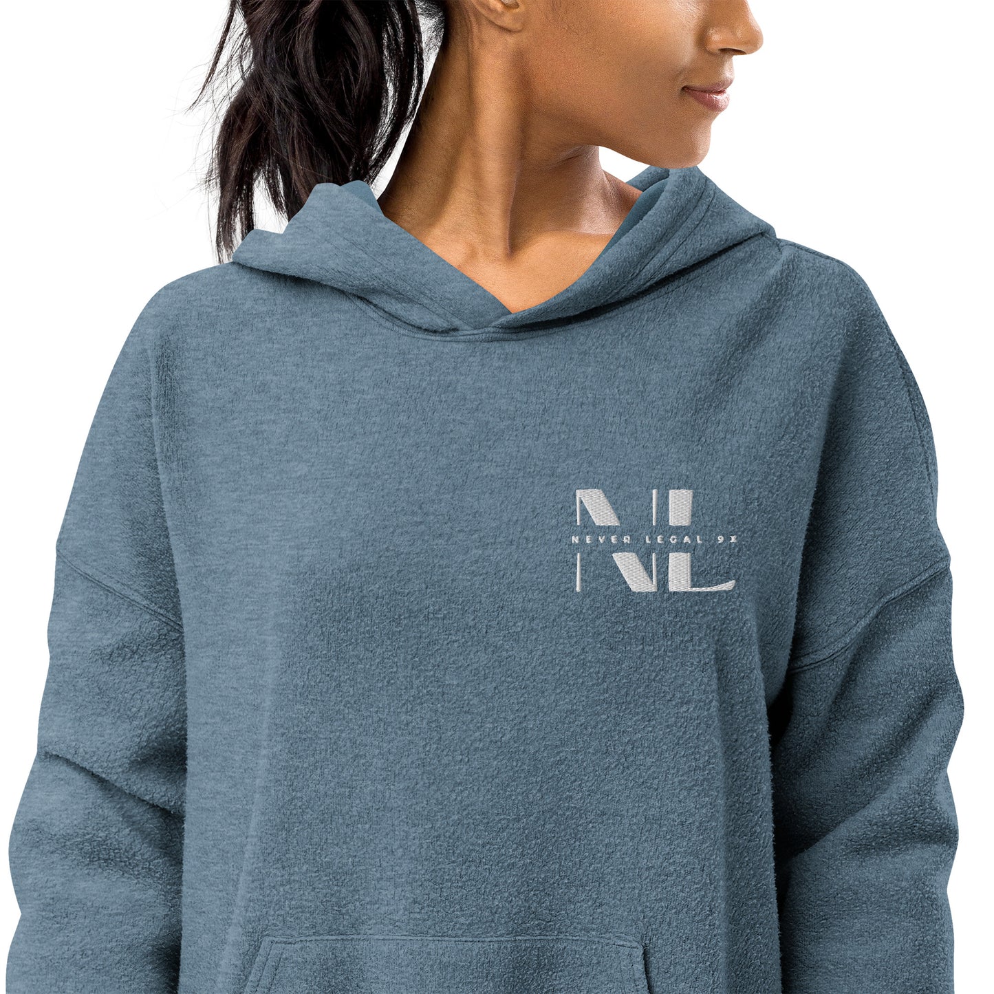 NEVER LEGAL 9X-Unisex sueded fleece hoodie