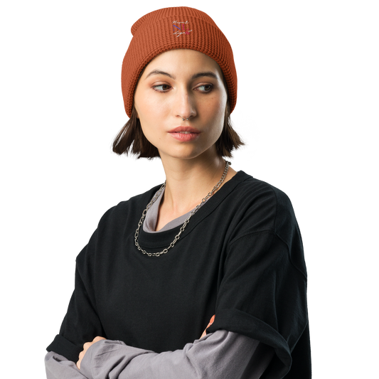 NEVER LEGAL 9X women's-Waffle beanie