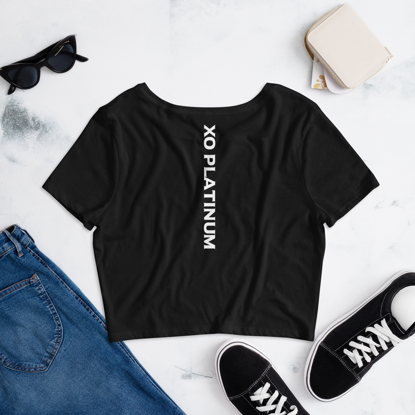 XO Platinum Women’s Crop Tee