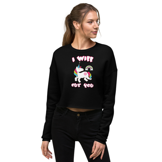 I Will Cut You-Crop Sweatshirt