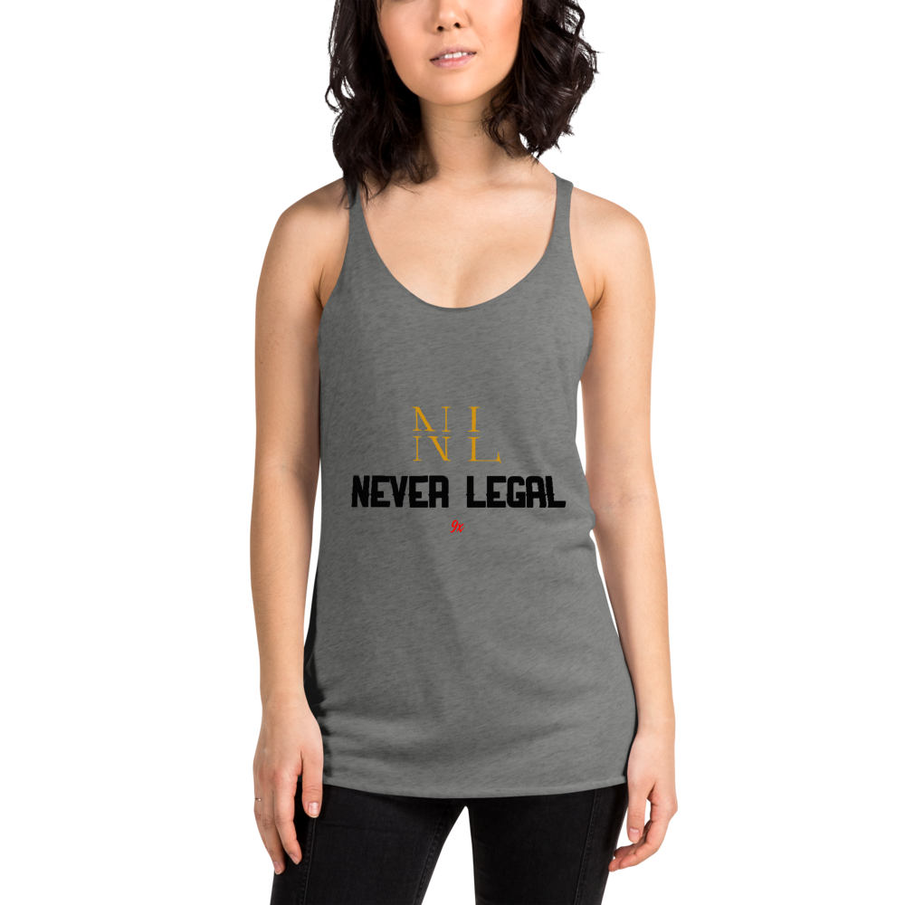 NEVER LEGAL 9X-Women's Racerback Tank