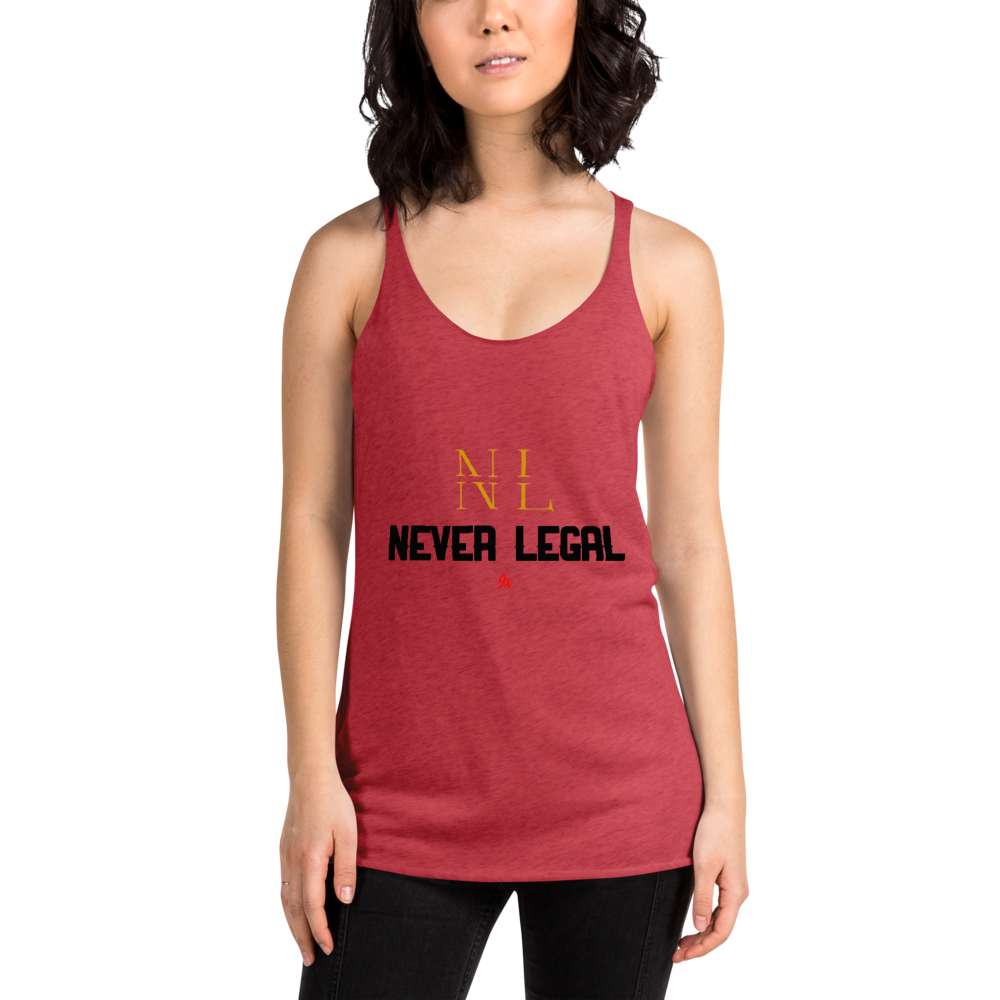 NEVER LEGAL 9X-Women's Racerback Tank