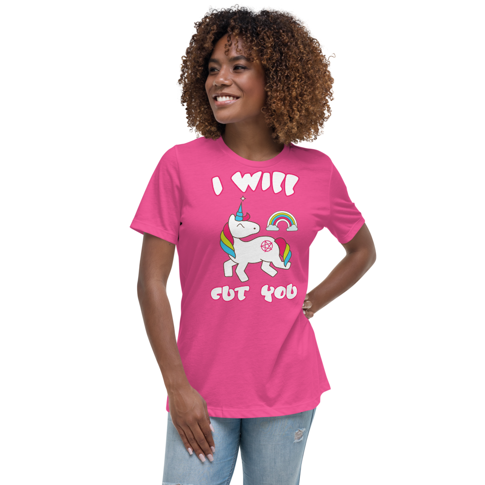 I Will Cut You-Women's Relaxed T-Shirt