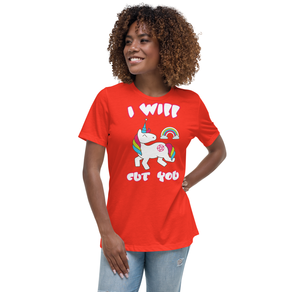 I Will Cut You-Women's Relaxed T-Shirt