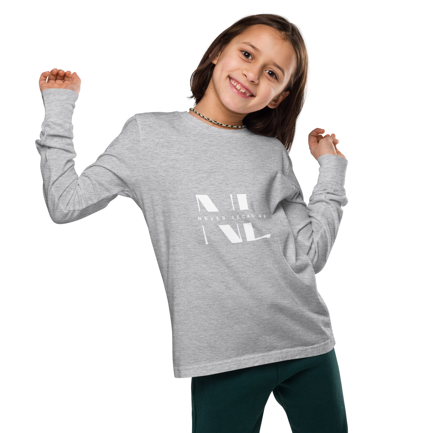 NEVER LEGAL 9X-Youth long sleeve tee