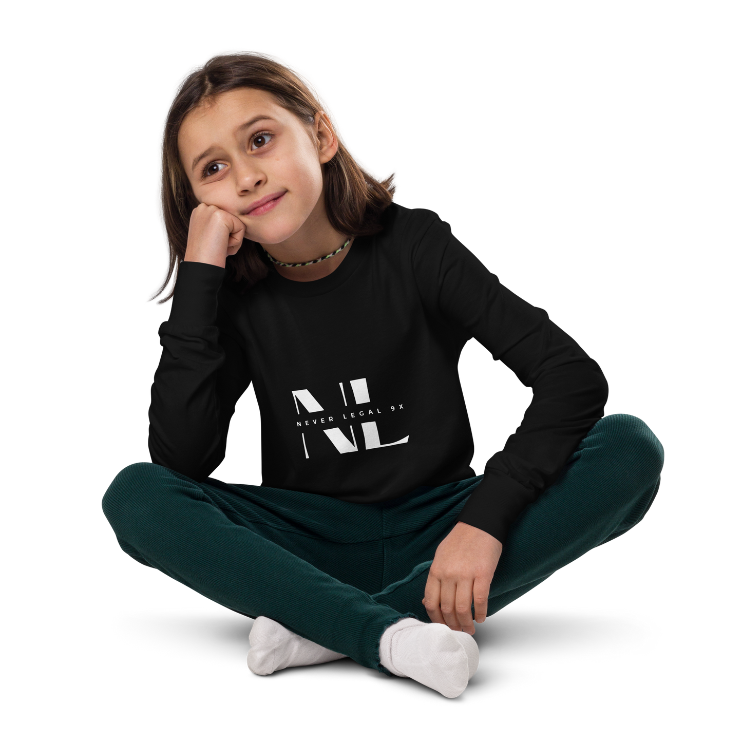 NEVER LEGAL 9X-Youth long sleeve tee