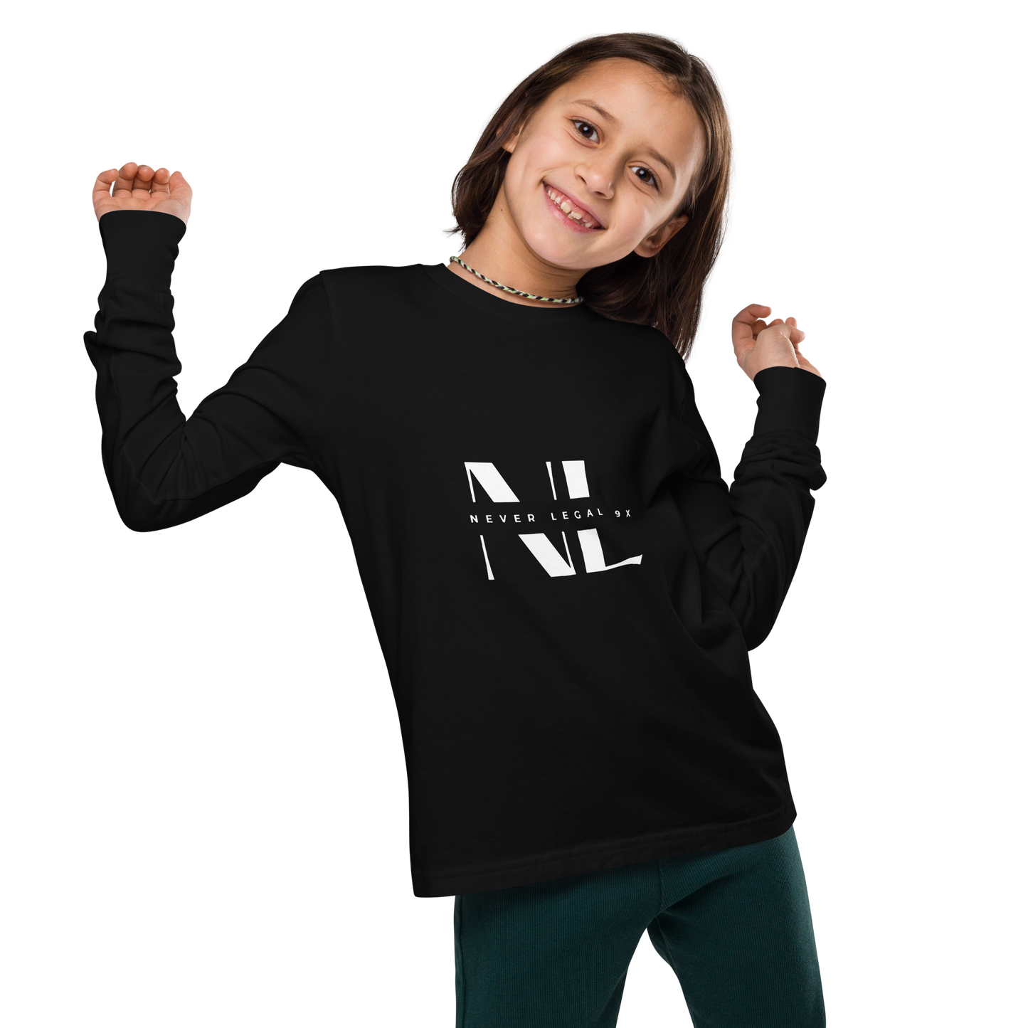 NEVER LEGAL 9X-Youth long sleeve tee