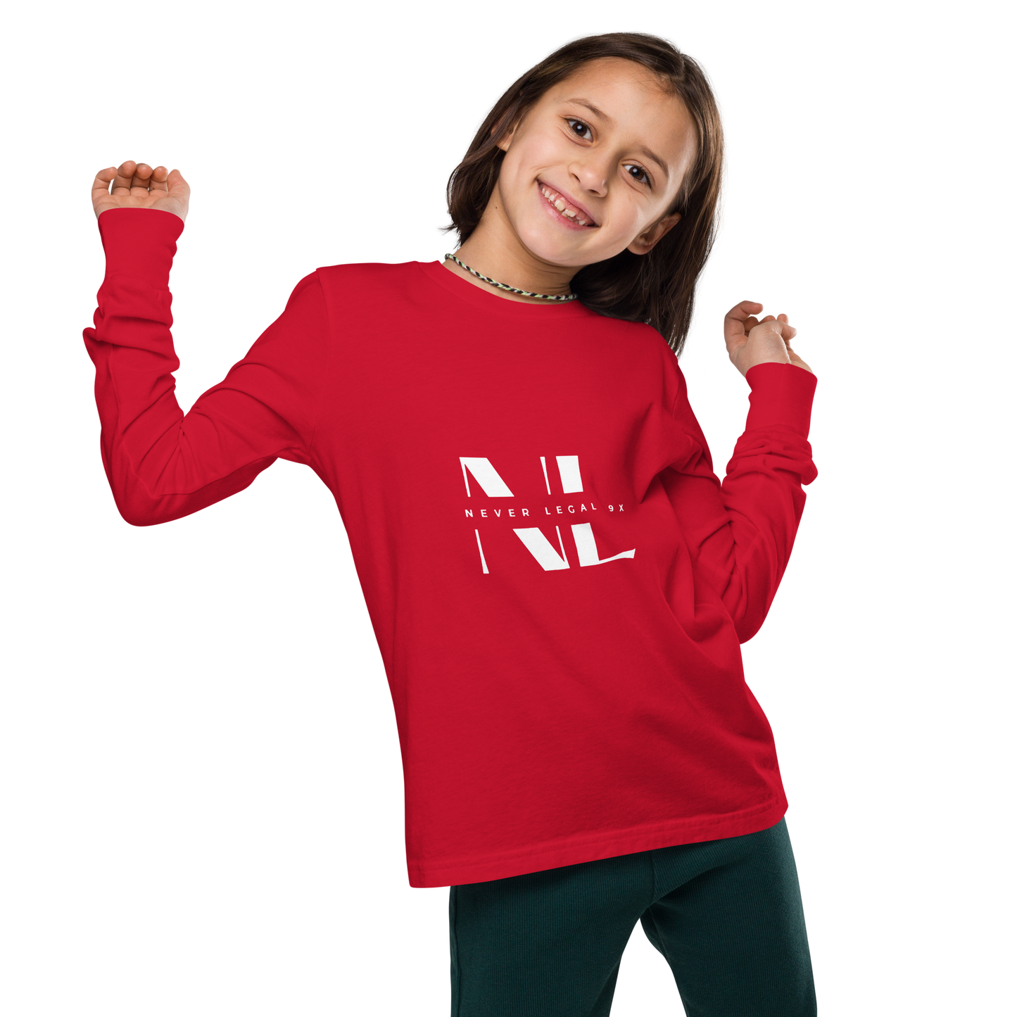 NEVER LEGAL 9X-Youth long sleeve tee