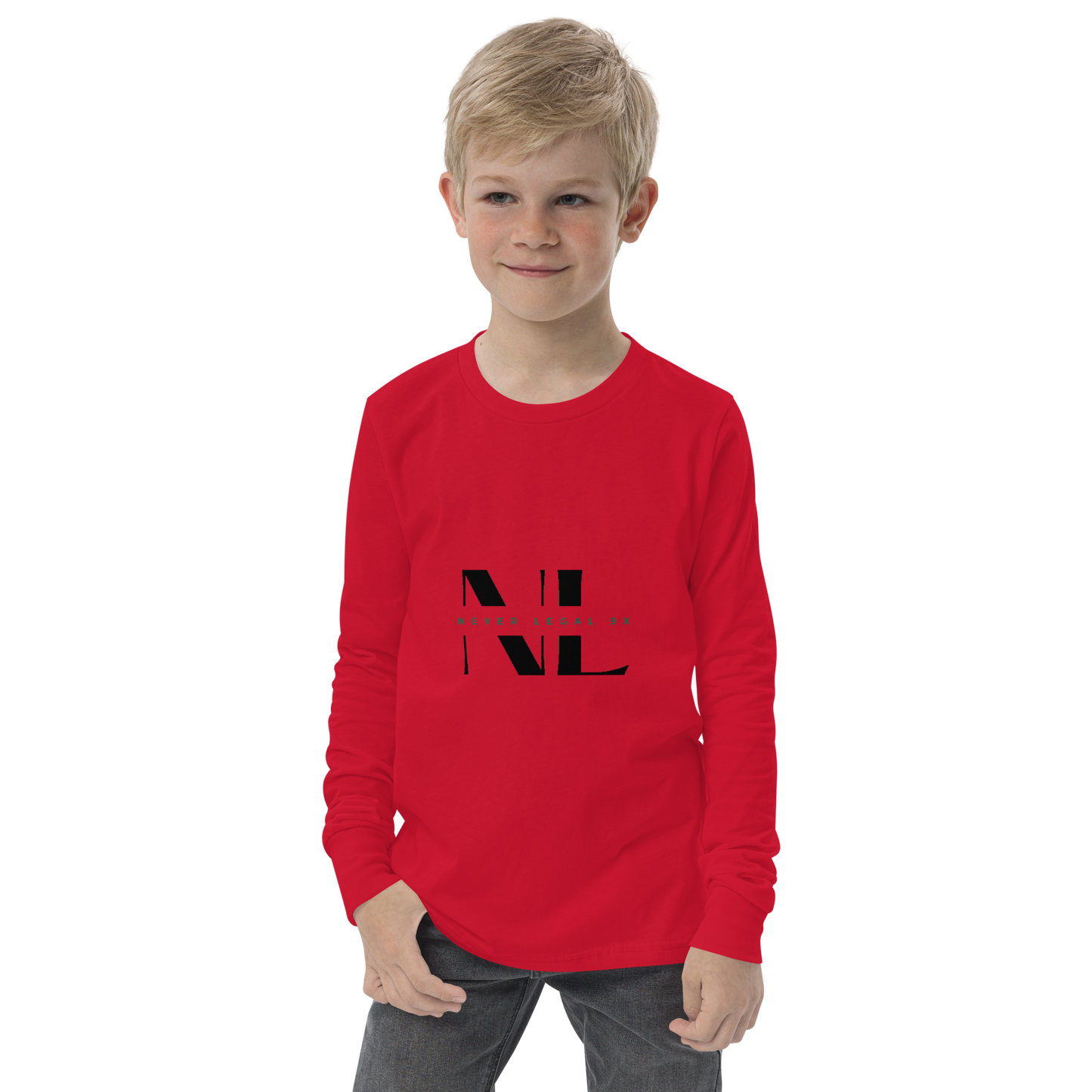 never legal 9x-Youth long sleeve tee