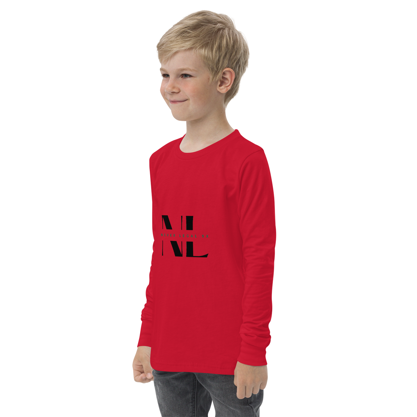 never legal 9x-Youth long sleeve tee