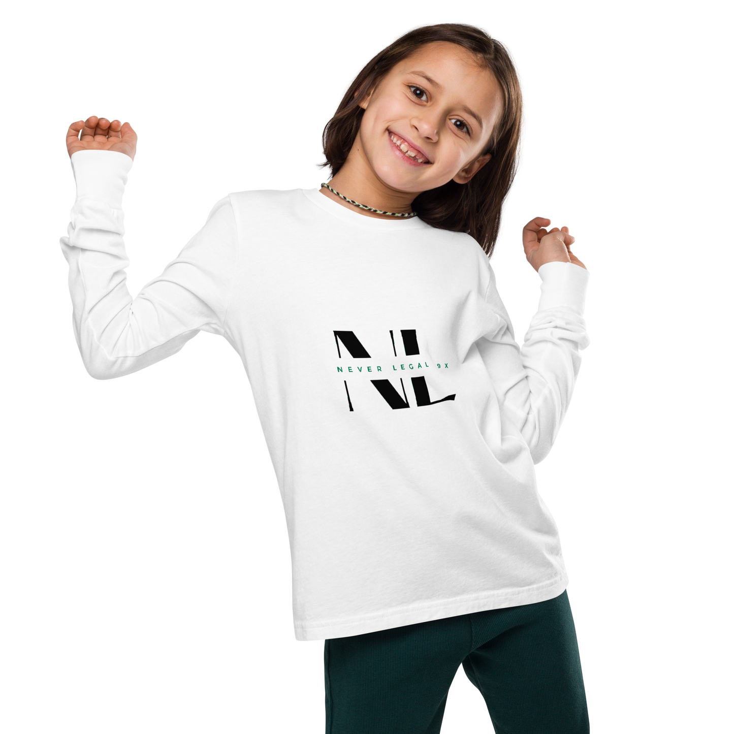 never legal 9x-Youth long sleeve tee