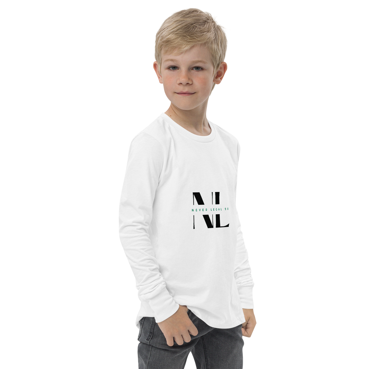 never legal 9x-Youth long sleeve tee